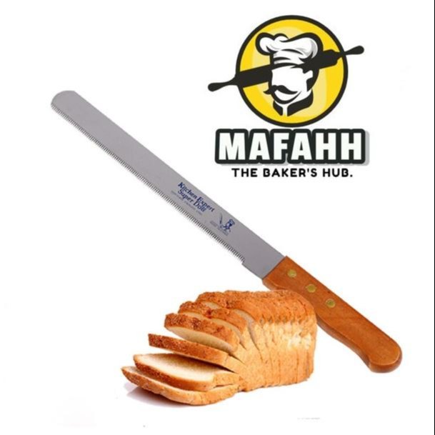 8Inch Bread Knife, Finish: Wooden