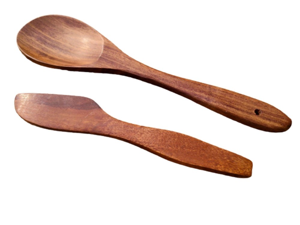 Handmade Wooden Spoon Butter Knife Set, For Kitchen, Finish: Polished