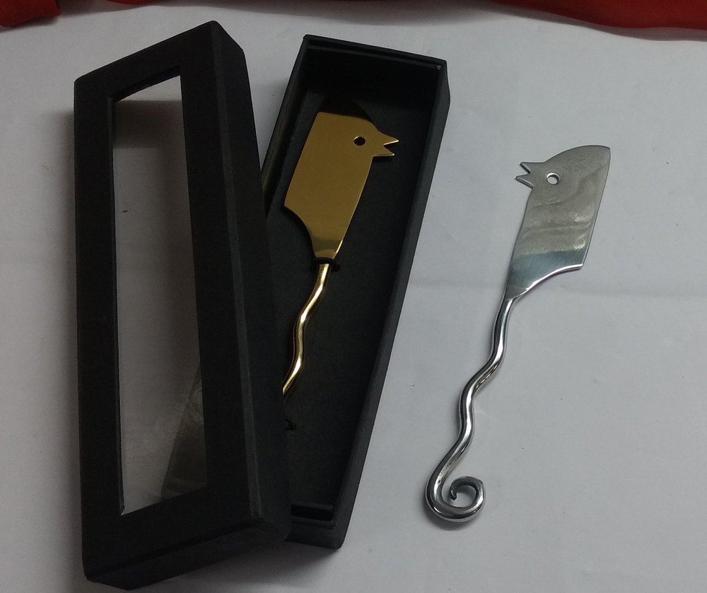 Stainless Steel Cheese Knife, For Tabletop, Finish: Natural