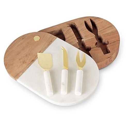 Transparent Overseas Marble Cheese Board Knives Set