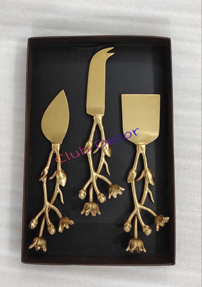 Gold Stainless Steel Cheese Knife