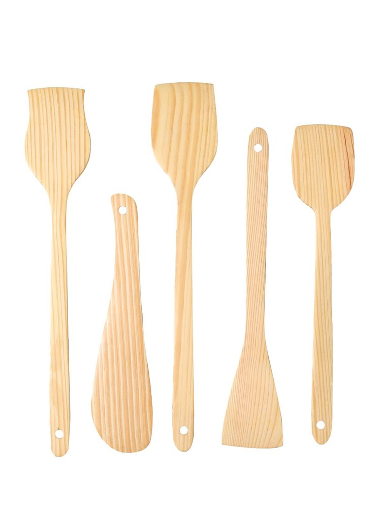 Light Brown Wooden Ladle, For Home