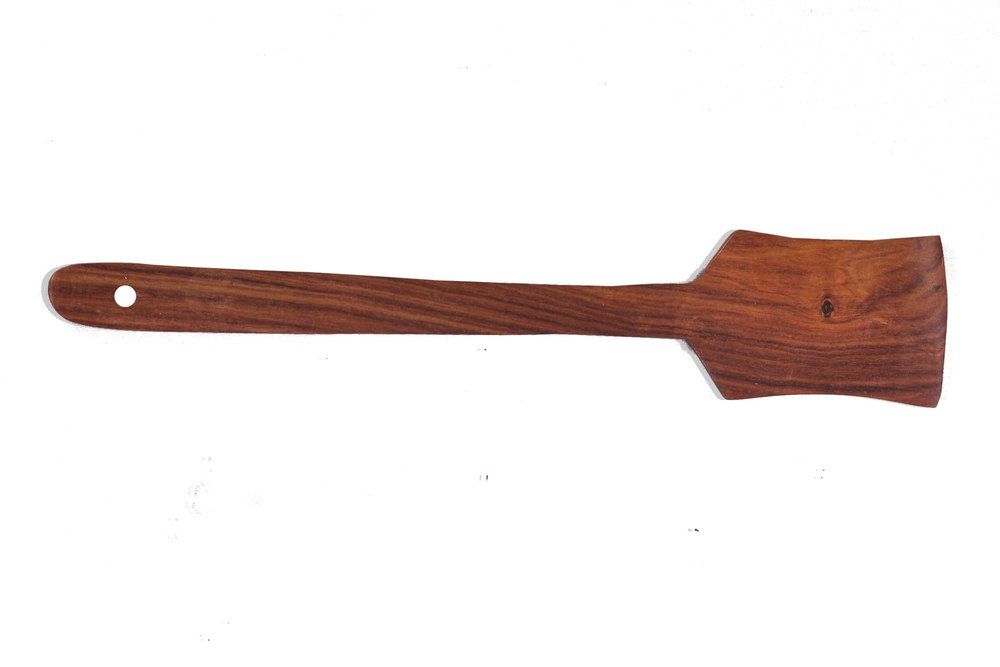 Brown Handmade Non-Sticky Wooden Ladle For Serving & Cooking, For anywhere