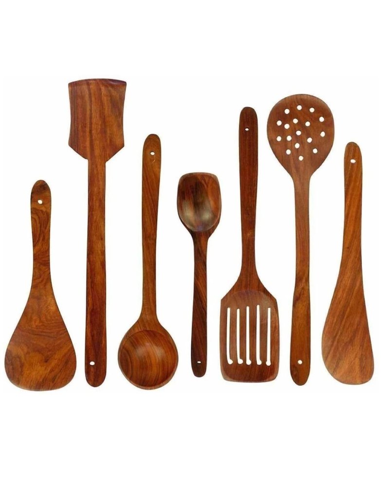 Brown Wooden Ladle Set, For Home