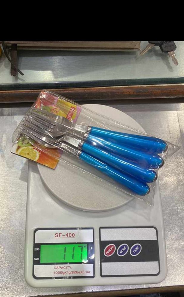 Crystal Steel Fork Set 6 Piece