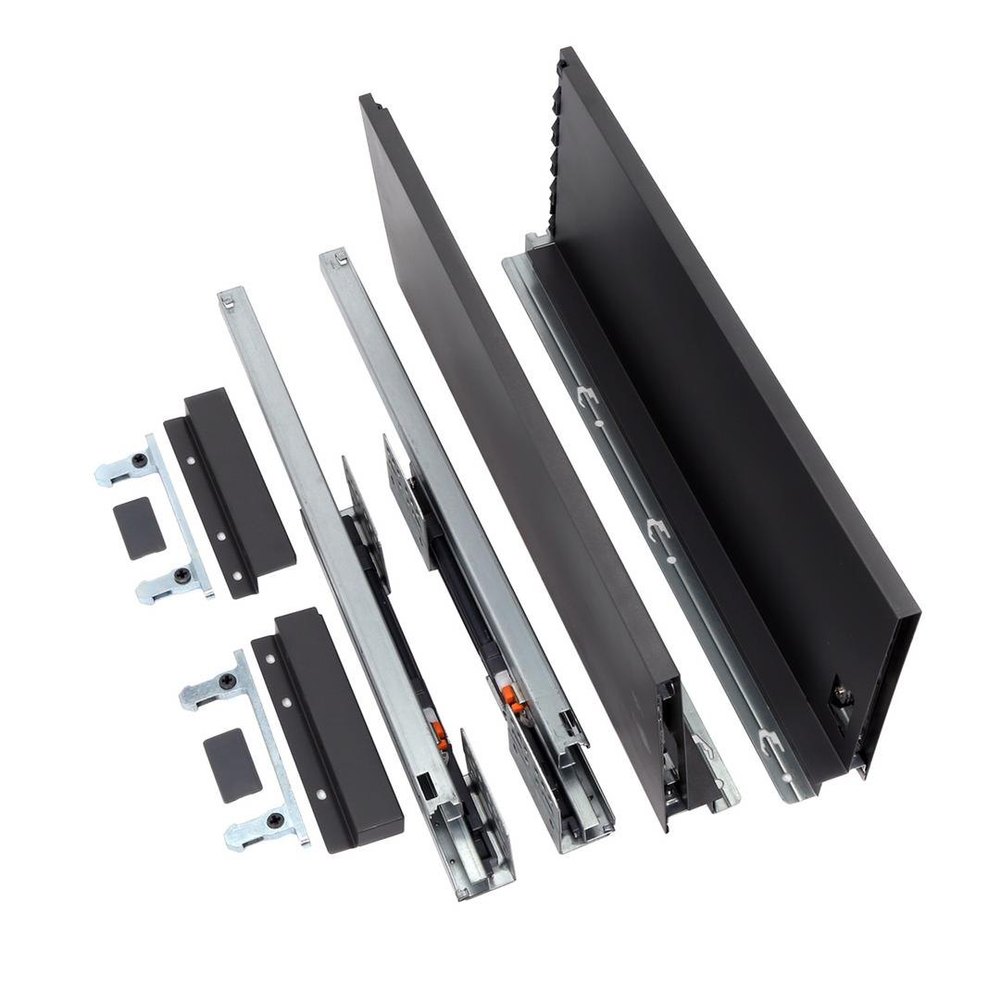 Self Closing Gray Slim Tandem Box, For Kitchen Drawer, Size: 14 To 24 Inch