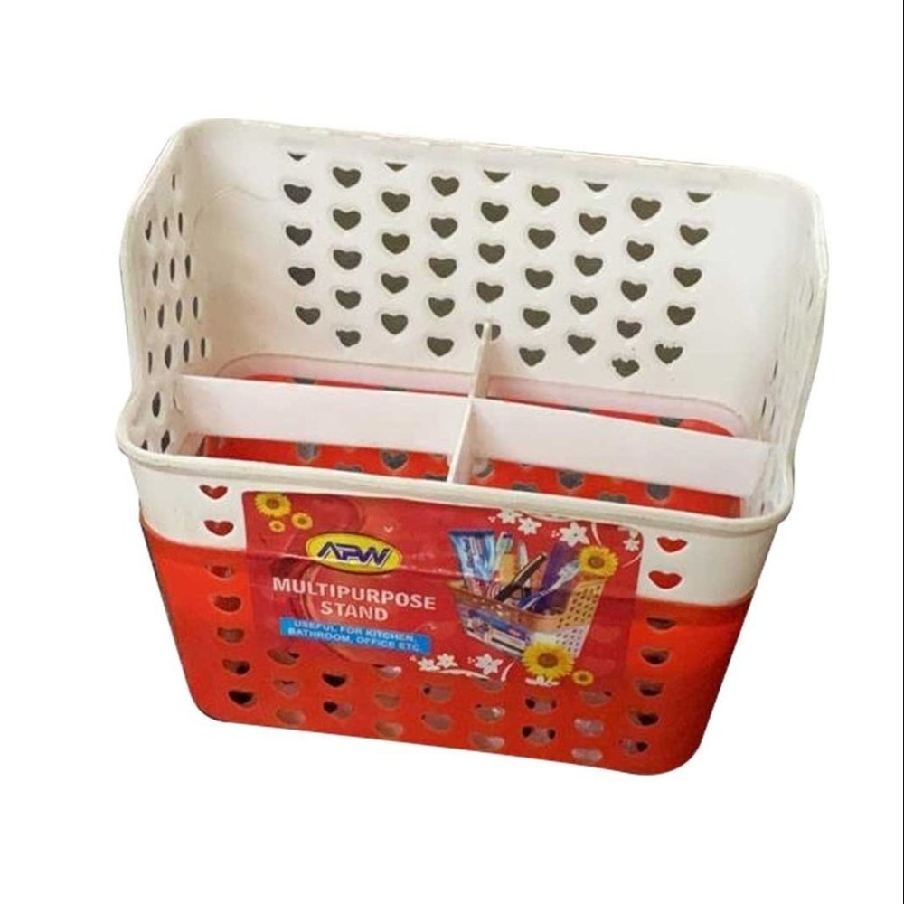 Plastic Cutlery Stand, Rectangular