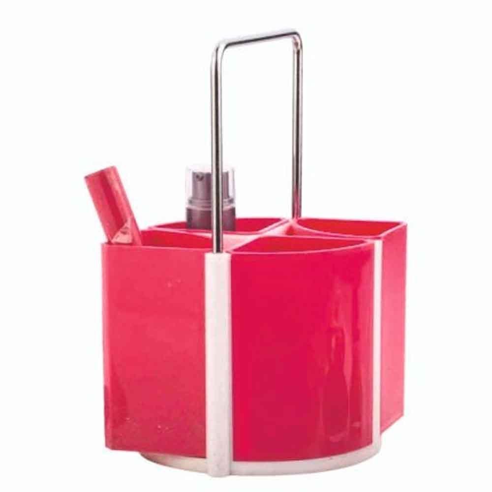 Cutlery Holder Pink Plastic Fantasy Spoon Stand, For Kitchen, Size: 10X13X16cm