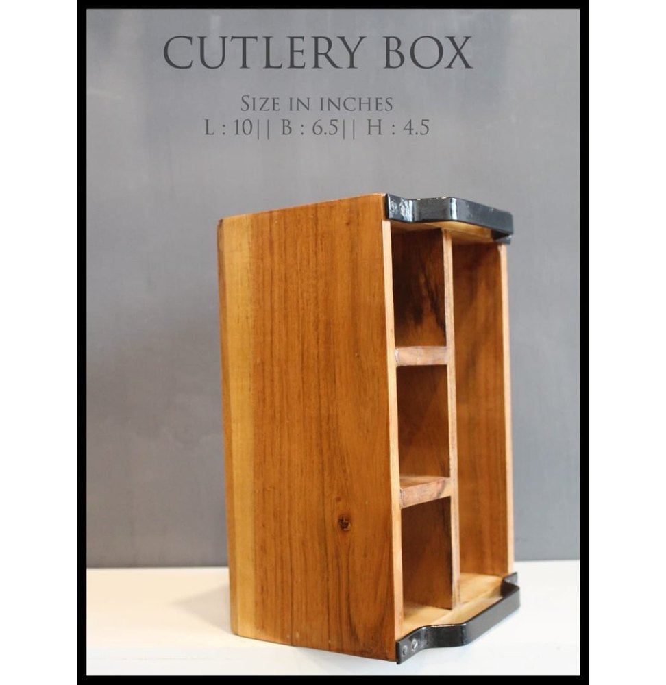 Wooden Cutlery Box