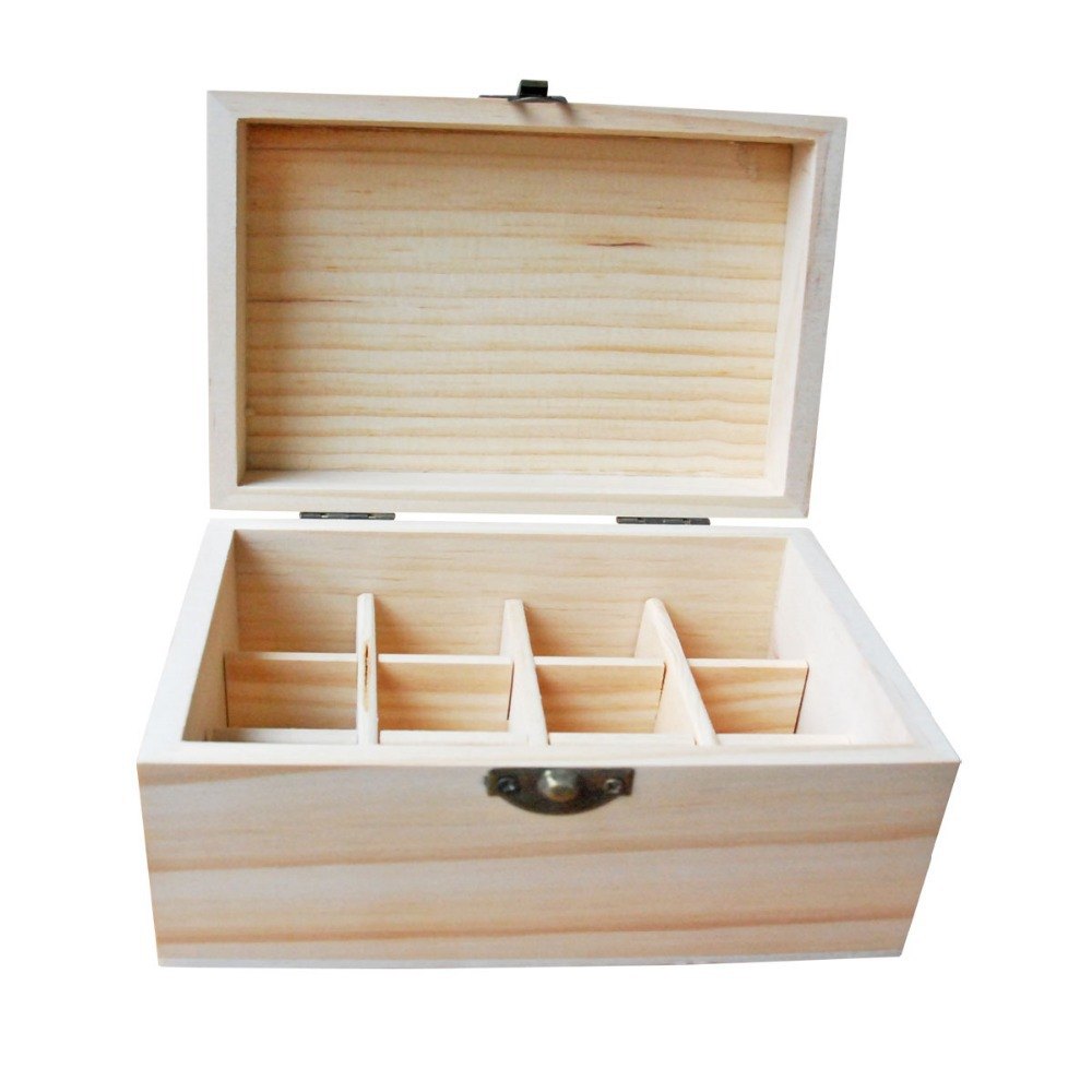 Rectangle Polished 9 Partition Wooden Box, For Storage