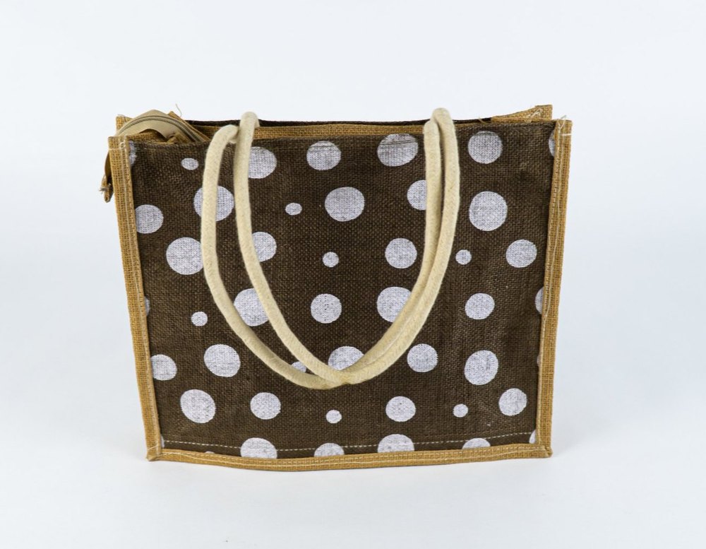 Natural Printed Jute Gifts Bag