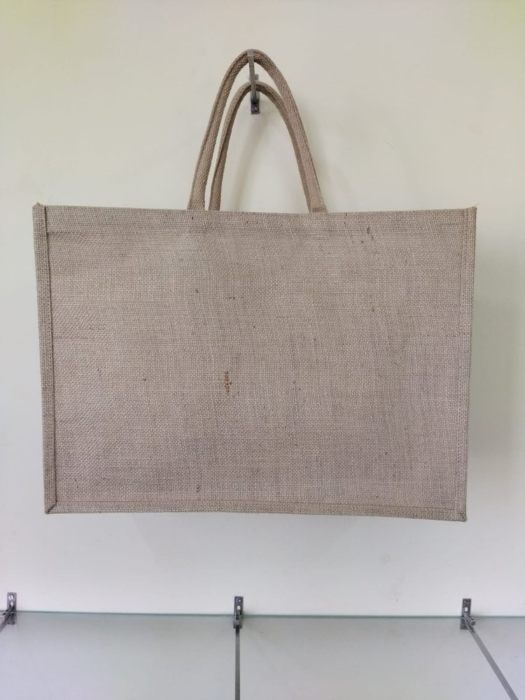 Plain Jute Shopping Bag, Size: 37 X 51 X 20 Cm