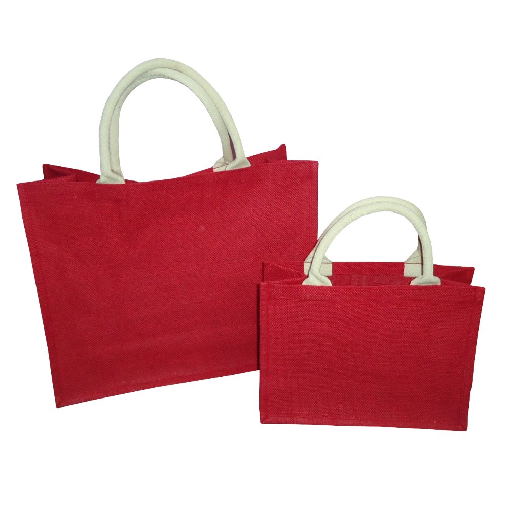 Short Cotton Padded Natural Eco Friendly Jute Shopping Bags, Capacity: 10 Kgs