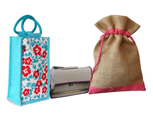 Potli Drawstring Jute Pouch Bag