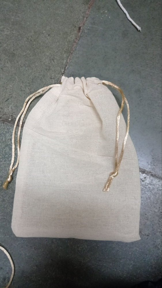 Plain Jute Pouch Bag, Size: 5inch X7inch, Capacity: 500gm