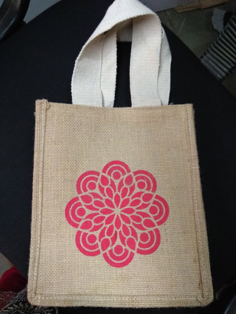 Zipper Brown Jute Carry Bag, Capacity: 2kg