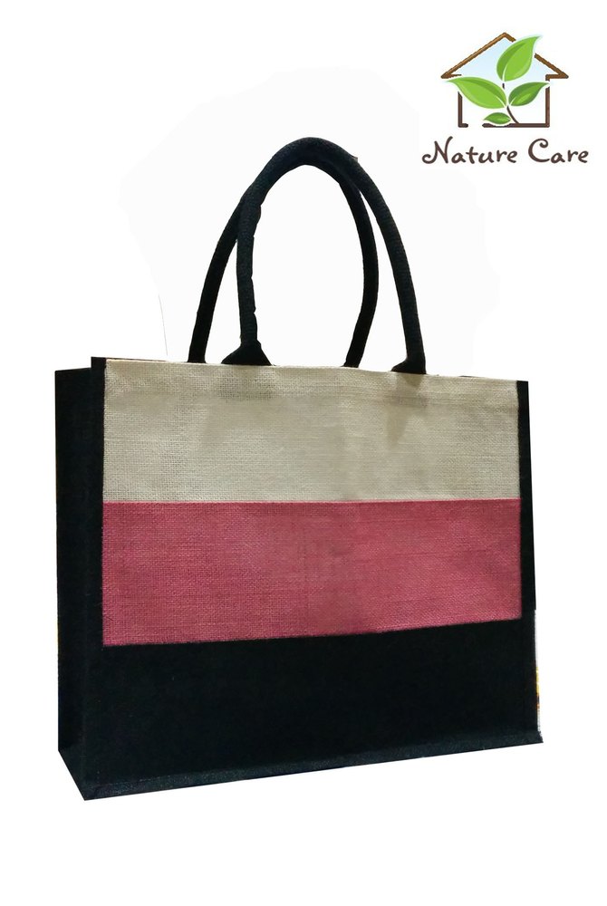 Assorted One Line Printed Jute Bag, Capacity: 2 kg, Size/Dimension: 40*32*20cms