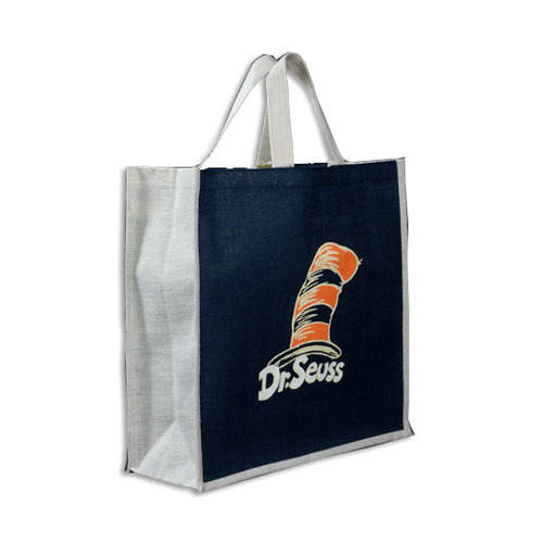 Black & White Jute Promotional Bag