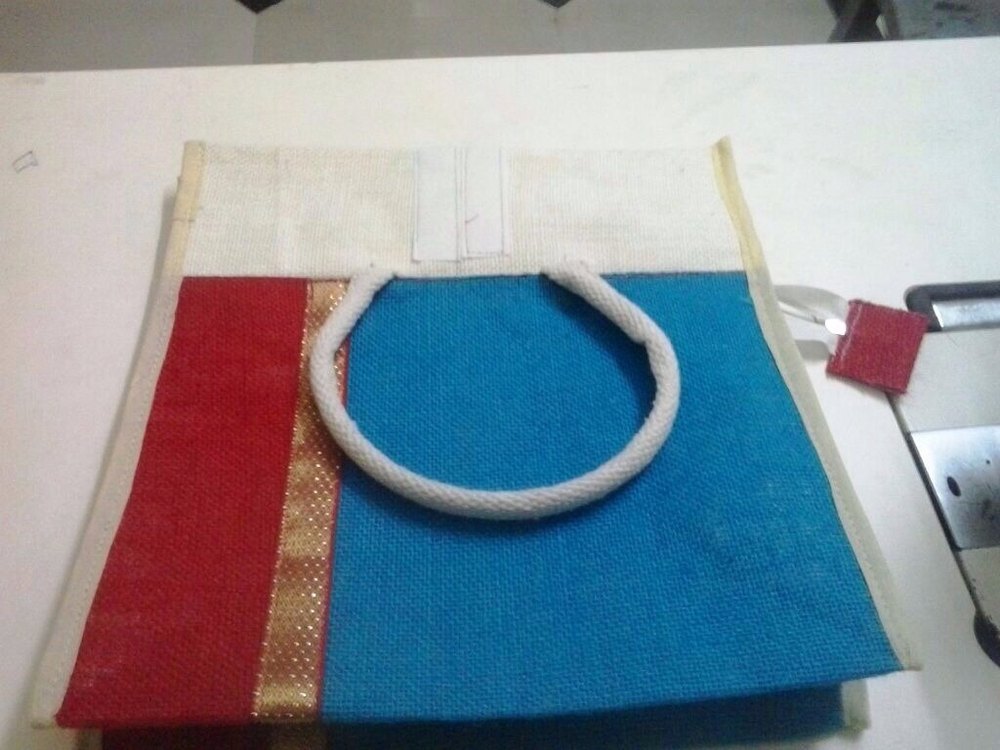 Jute Green lunch bag