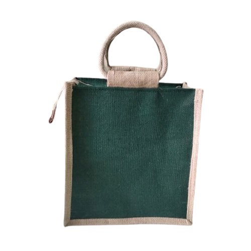 Plain 12 X 10 Inch Jute Lunch Bag