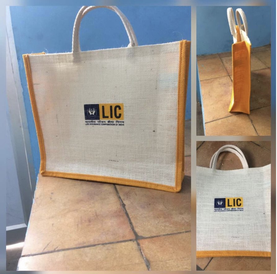 Printed Confrence Jute Bags, Size: 14*16*4 & 12*14*4