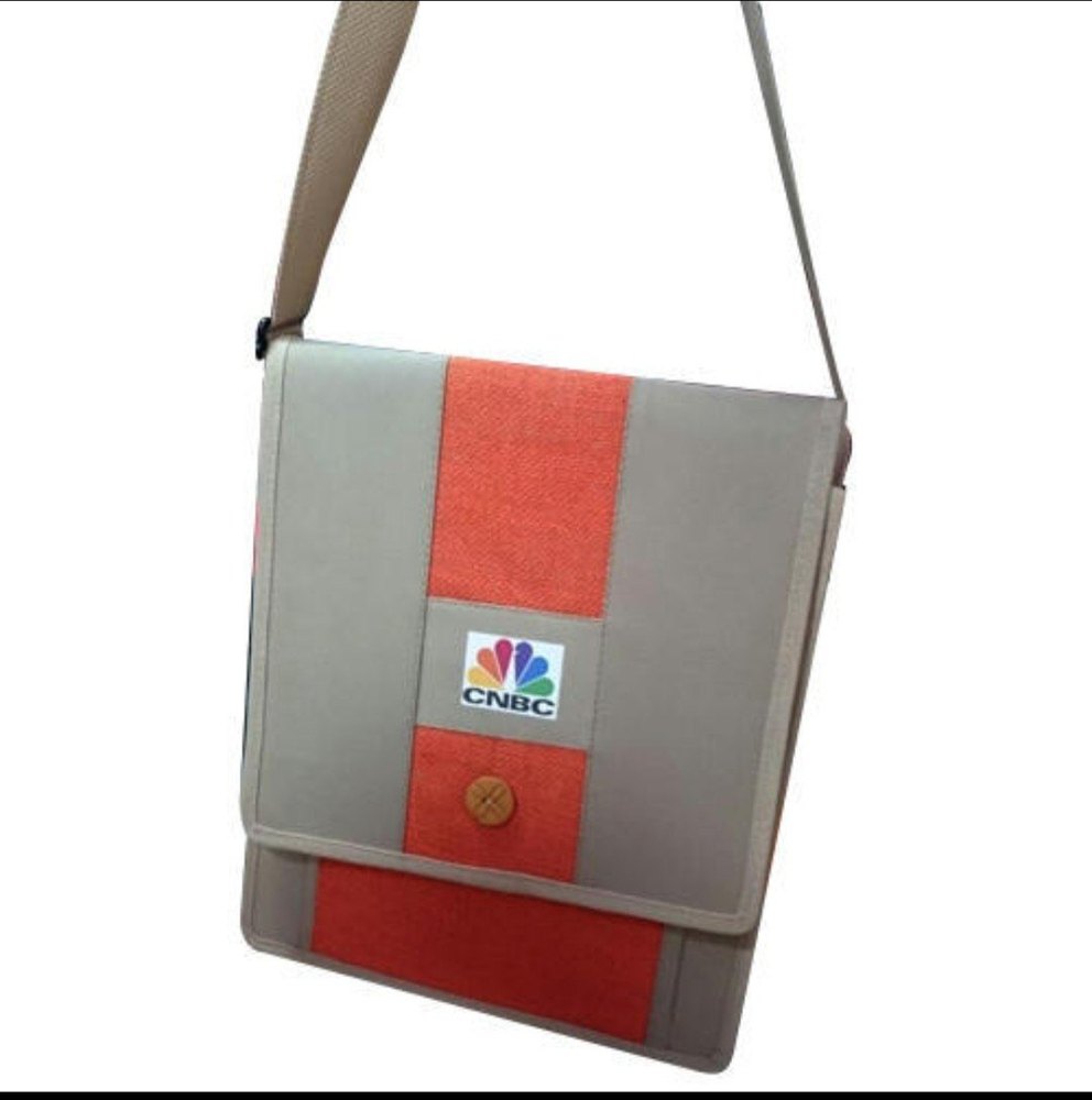 Printed Laptop Jute Bag