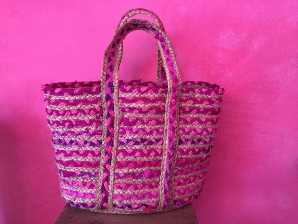 Handcrafted Jute Bag, Capacity: 5 Kg