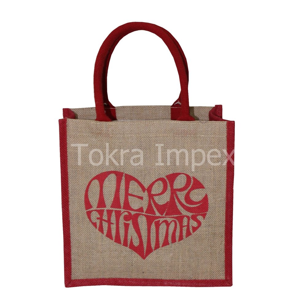 Rope Handle Laminated Jute Gift Bag, Capacity: 8 Kgs, Size/Dimension: 30 X 30 X 12 CM