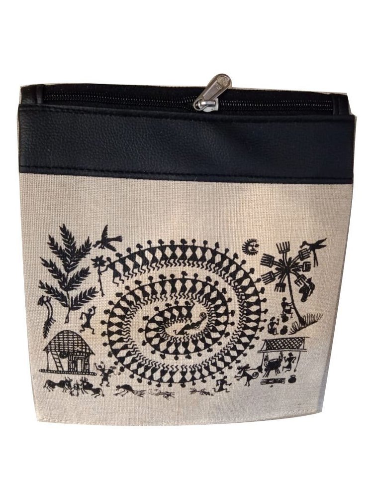 Printed Jute Shopping Bag
