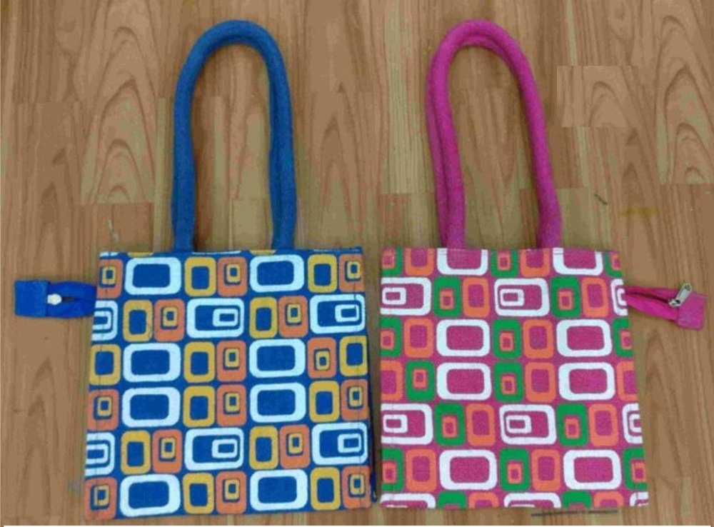 Regular Printed Jute Shopping Bag