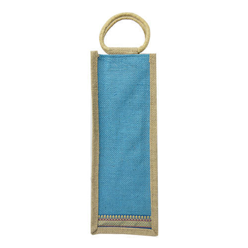 Rope Handle Plain Bottle Jute Bag