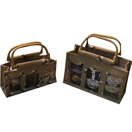 Brown Rope Handle Bottle Jute Bag, Capacity: 3 kg