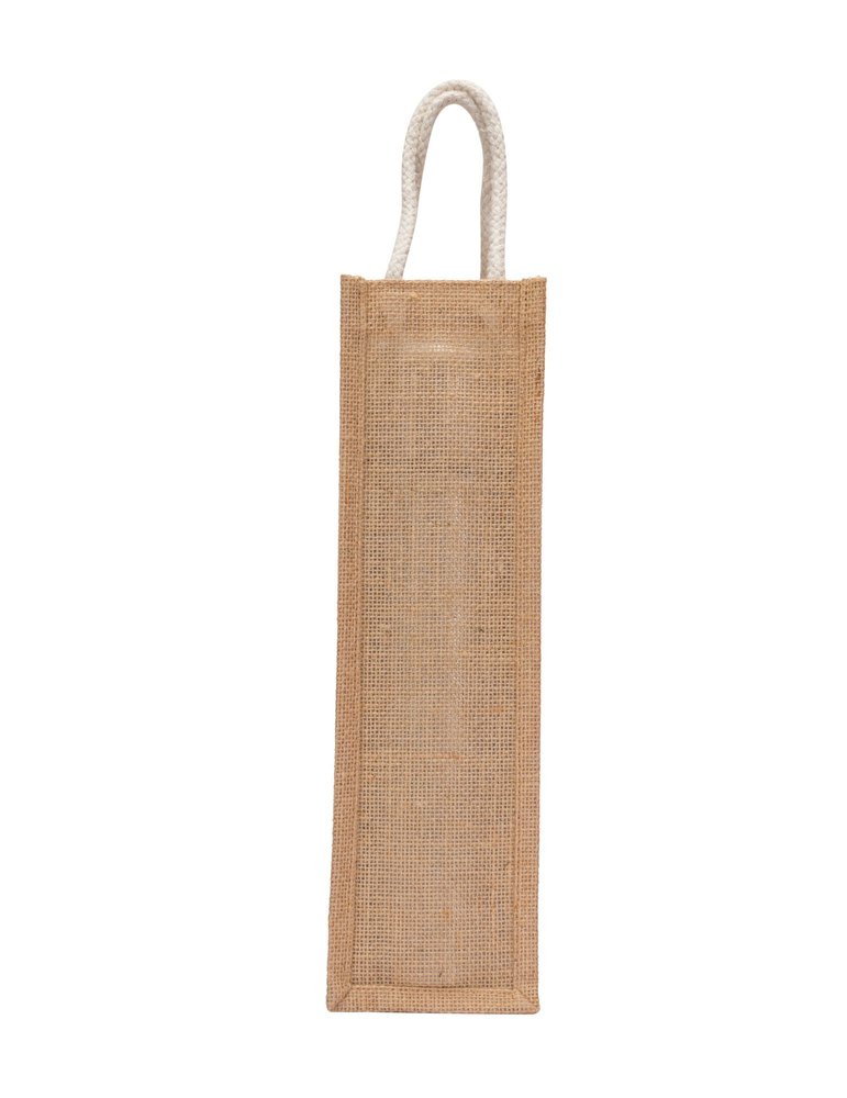 Brown Rope Handle Bottle Jute Bag, Size/Dimension: 4 X 4 X 14 Inch