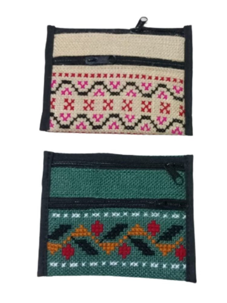 Regular Embroidered Jute Purse