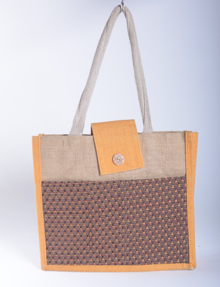 Assorted Printed Jute Canvas Bags