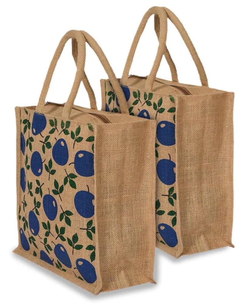 Plain Brown Laminated Jute Shopping Bag, Capacity: 10 Kg