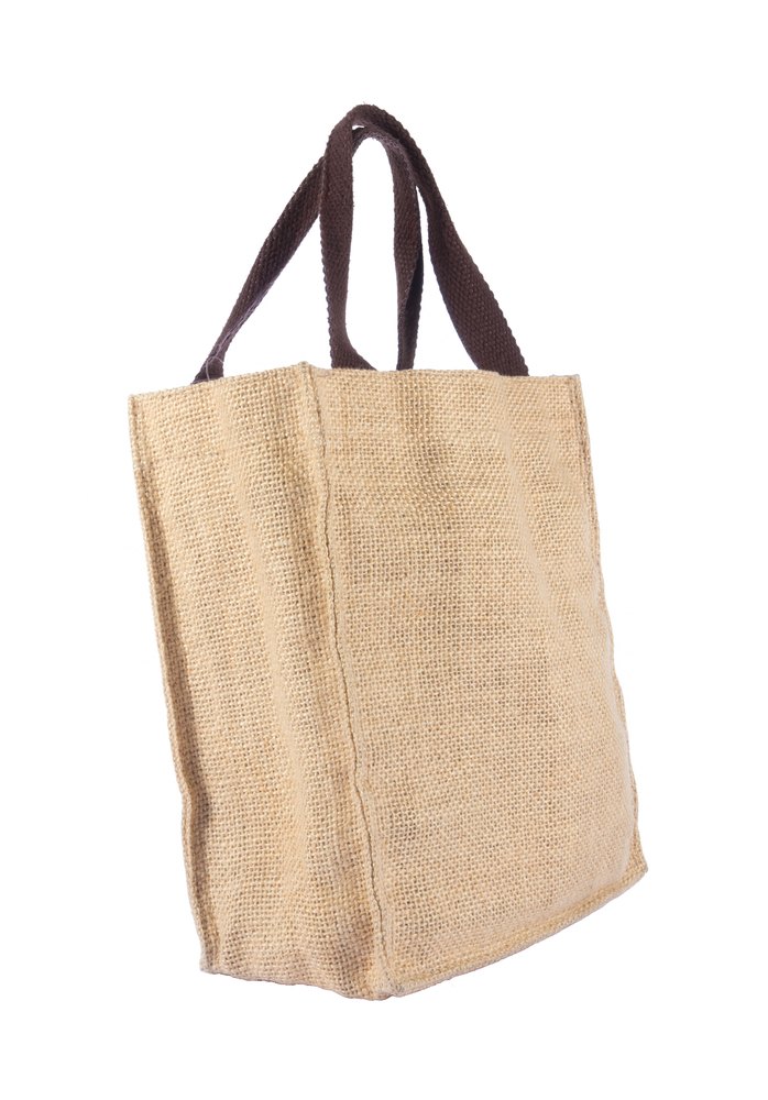 Plain White High Quality Promotional Jute Grocery Bags, Capacity: 3 - 5 Kg, Size: Standard Size