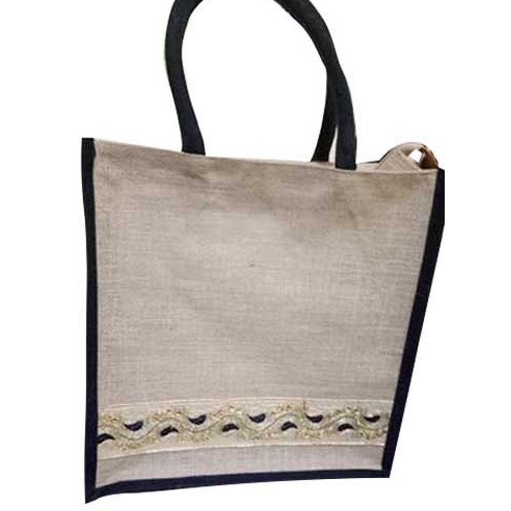 Embroidered Jute Embroidery Bags