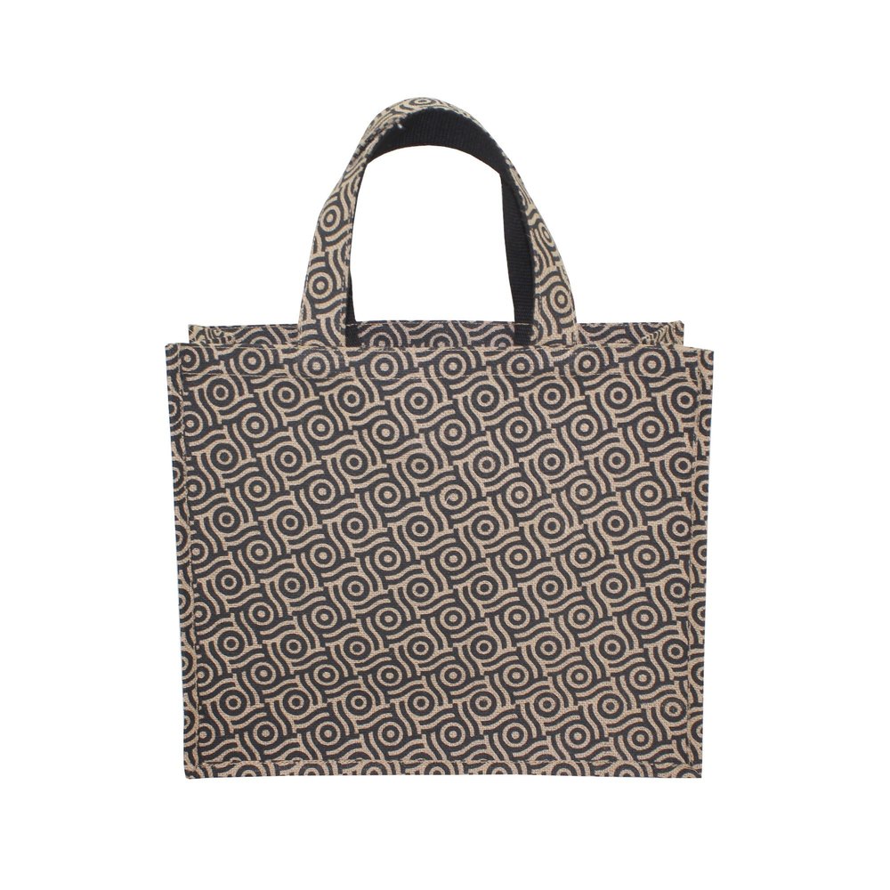 Printed Large Jute Shopping Bag, Size: 33 X 40 X 15 Cm (h X W X L)