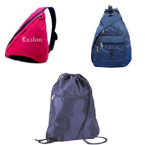 Red & Blue Polyester Shoulder Bags for Office