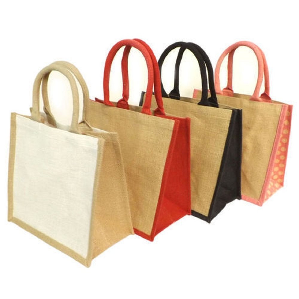 Natural Plain Jute Hand Purse