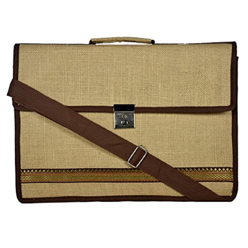 Short Cotton Padded Open Executive Jute Bag