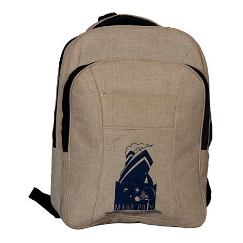 Multicolor Jute Backpacks