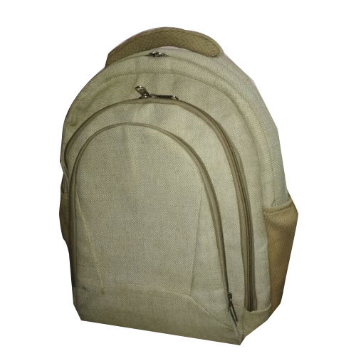 Plain College Jute Backpack