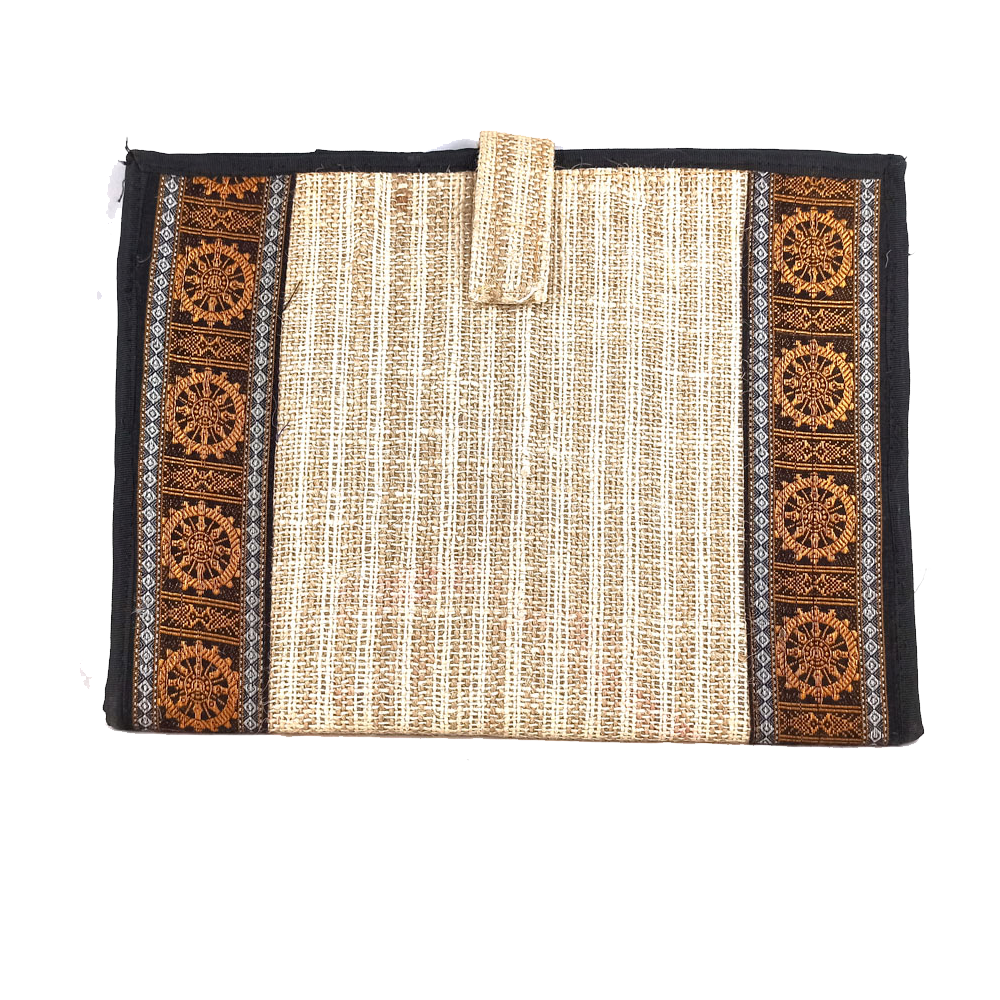 Beige Kristylla Jute Handmade Casual Backpack, Number Of Compartments: 2, Bag Capacity: 10 File