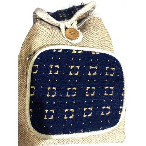 Jute Backpack Bag