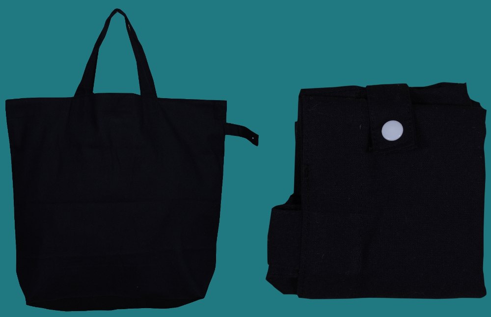 Dyed Folding Cotton Bag, Size/Dimension: 38x30x10 Cms