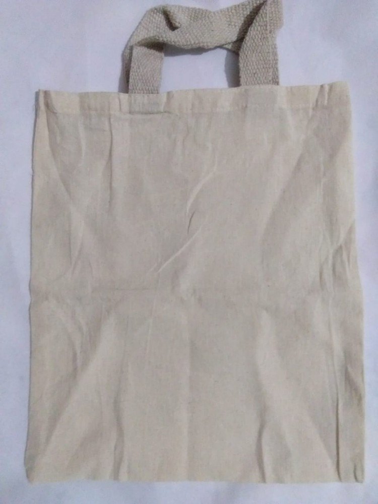 Plain/Printed Cotton Carry Bag, Upto 5kgs, Number Of Straps: 2