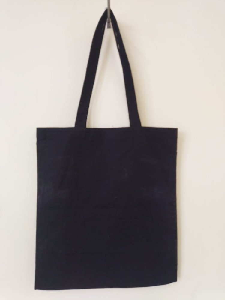 Plain Loop Handle Cotton Canvas Tote Bag, Size/Dimension: 42x37 cm (hxw)