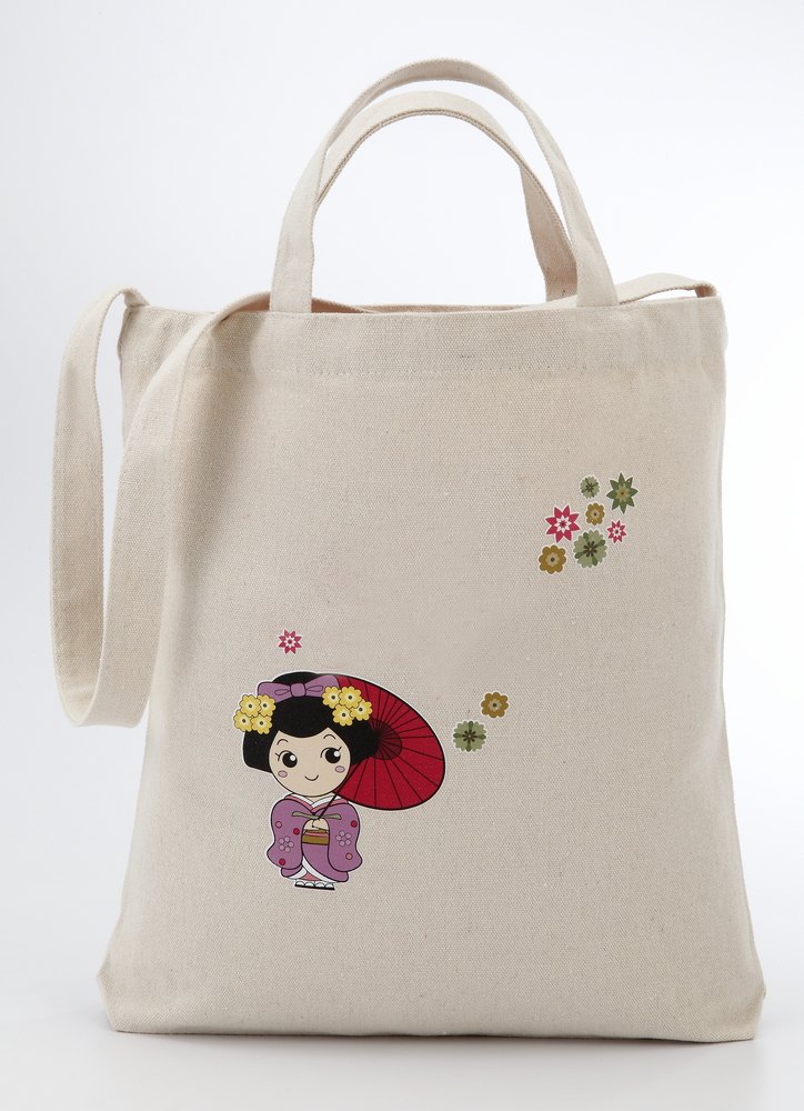Sandex Corp Long Handle Cotton Tote Bags, Capacity: 3 kg